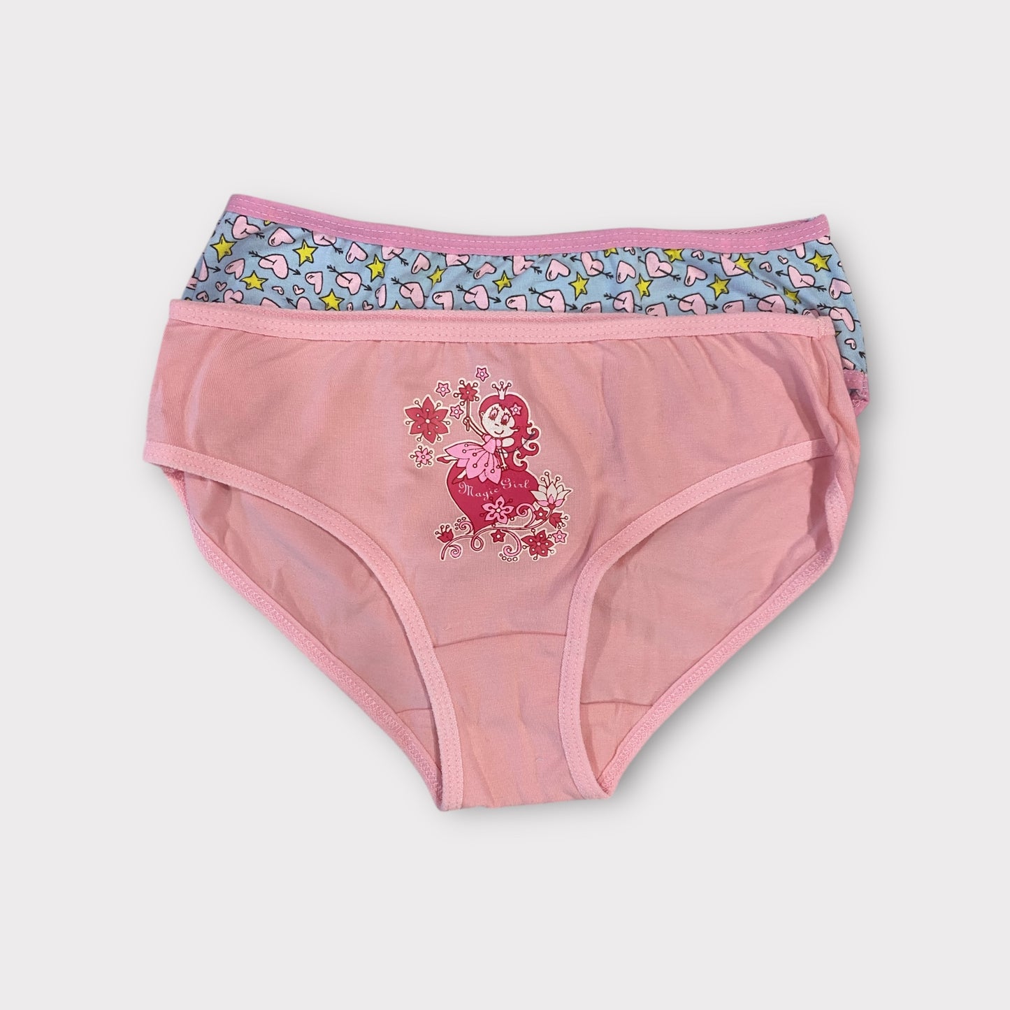Girls Premium Cotton Briefs - 2 Pack