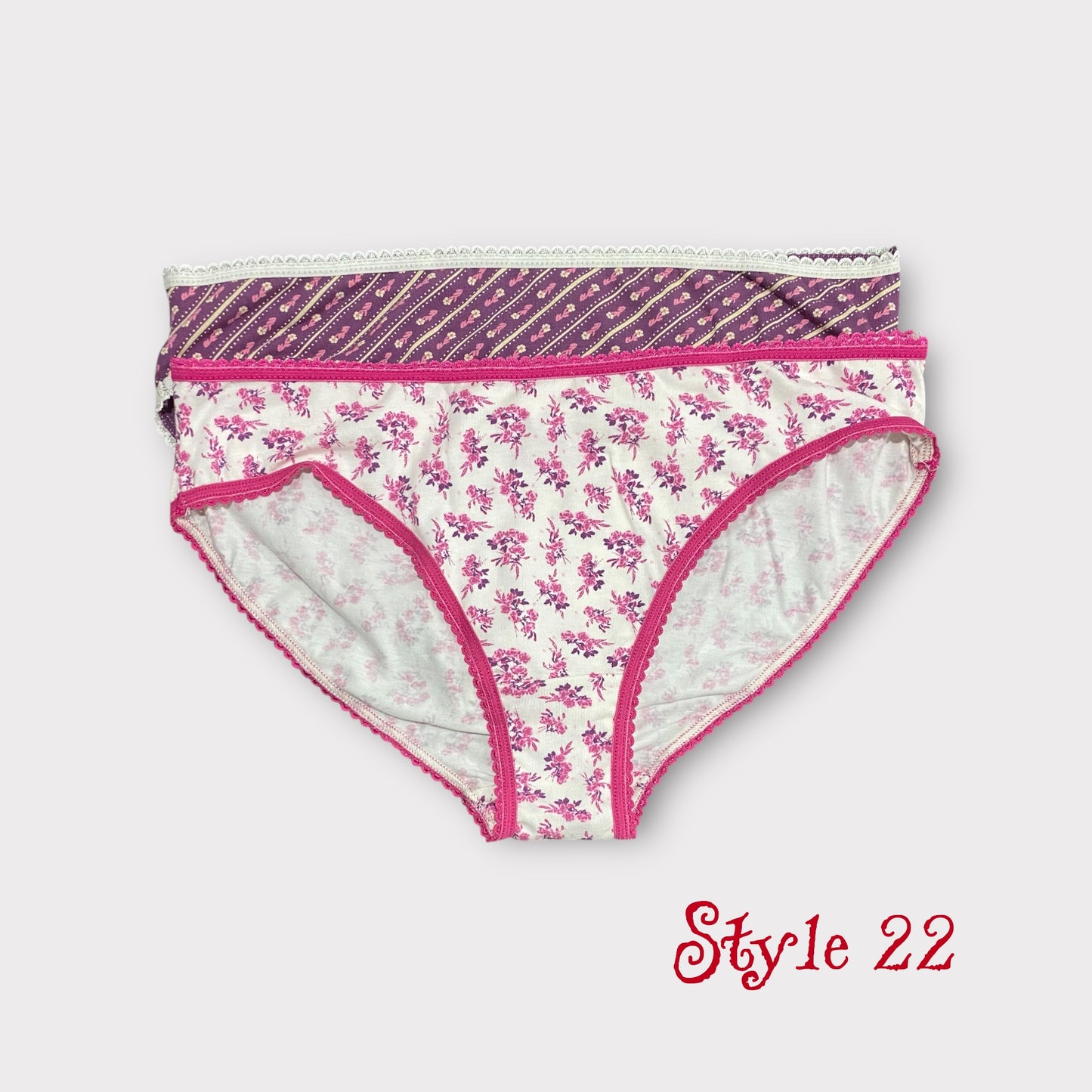Women's Patterned Brief - 2 Pack - Egyptian Cotton