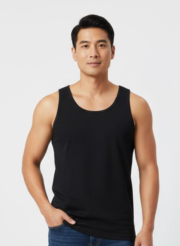 Men's Stretch Singlet - Egyptian Cotton