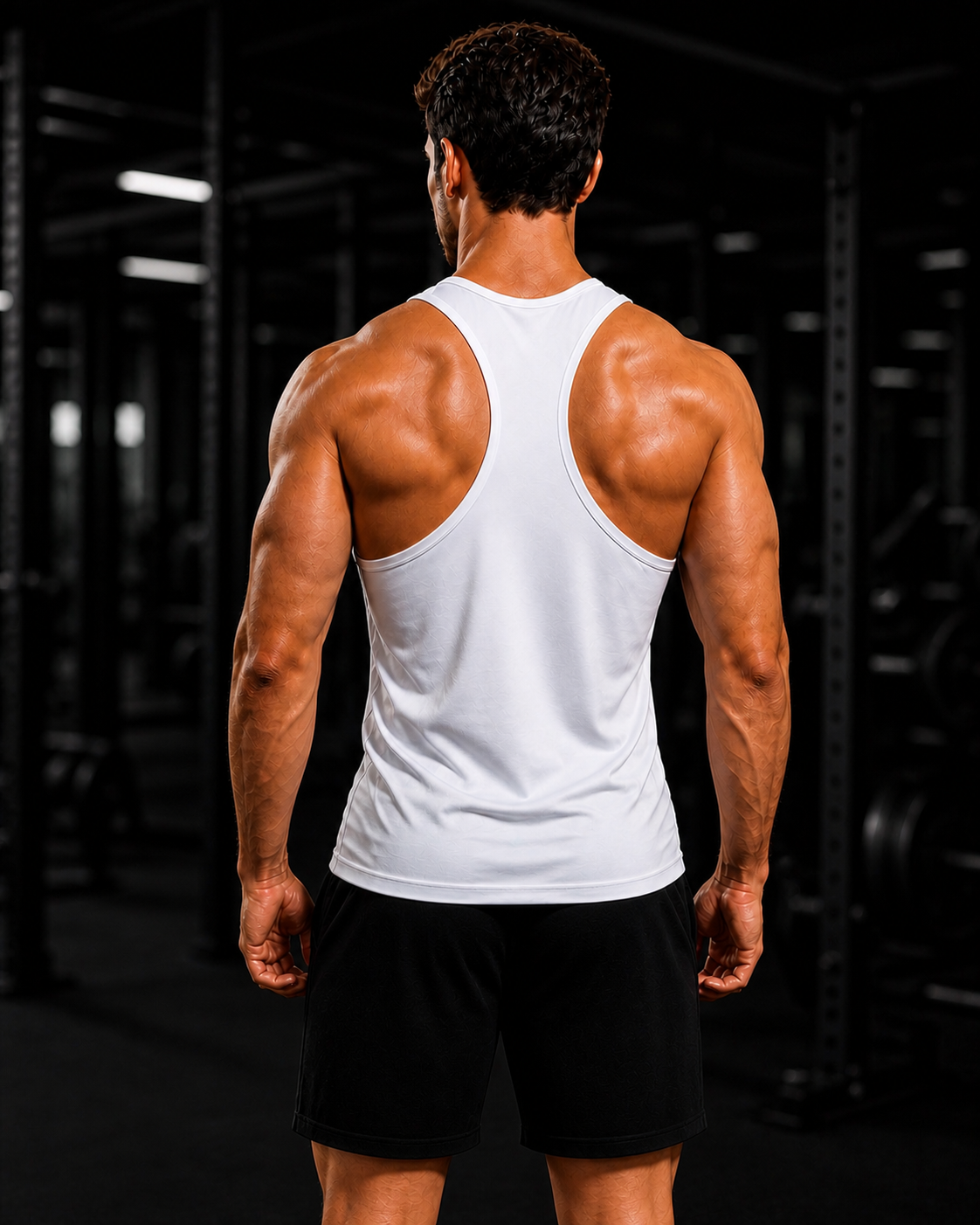 Premium Cotton Sport Stretch Singlet
