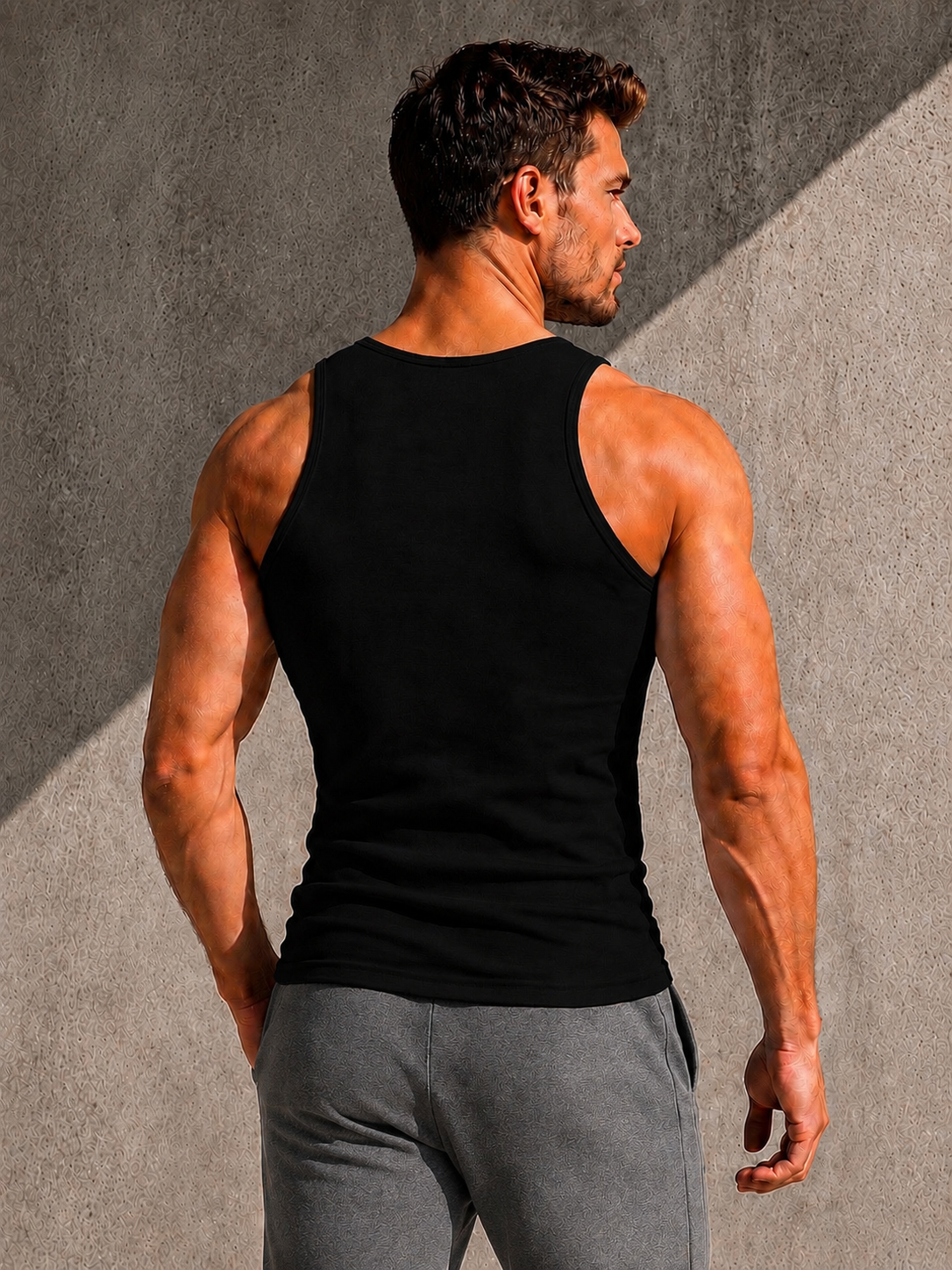 Premium Cotton Stretch Singlet